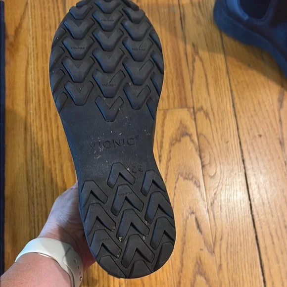 Vionic Black Ankle Booties with Chelsea Style - Picture 3 of 4